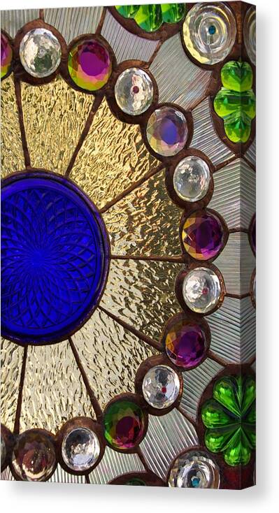 Glass Canvas Print featuring the photograph Circle Central by Linda Mishler