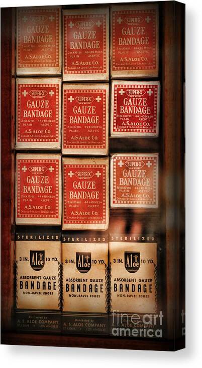 Paul Ward Canvas Print featuring the photograph Doctor - Gauze and Bandages by Paul Ward