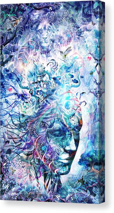 Cameron Gray Canvas Print featuring the digital art Dreams Of Unity by Cameron Gray