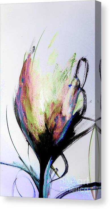 Elemental Canvas Print featuring the digital art Elemental In Color Abstract Painting by Lisa Kaiser
