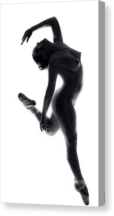 High-key Canvas Print featuring the photograph Fine Art Dance ... by Marcos Gali