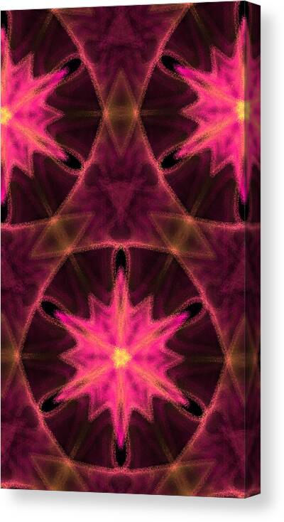  Canvas Print featuring the painting Fractal Fever 03 by Bruce Nutting