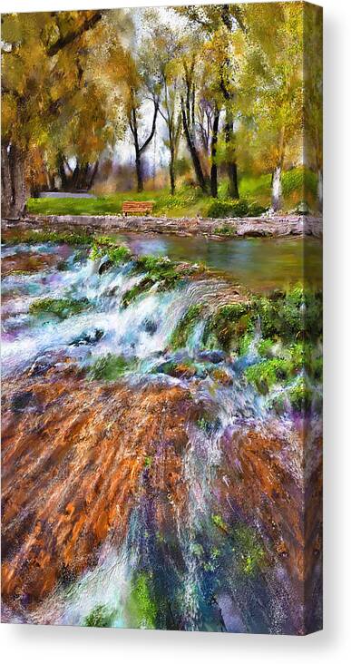 Giant Springs Canvas Print featuring the digital art Giant Springs 2 by Susan Kinney
