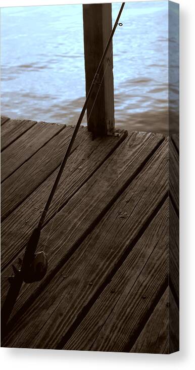 Nature Canvas Print featuring the photograph Gone Fishing by Karen Musick