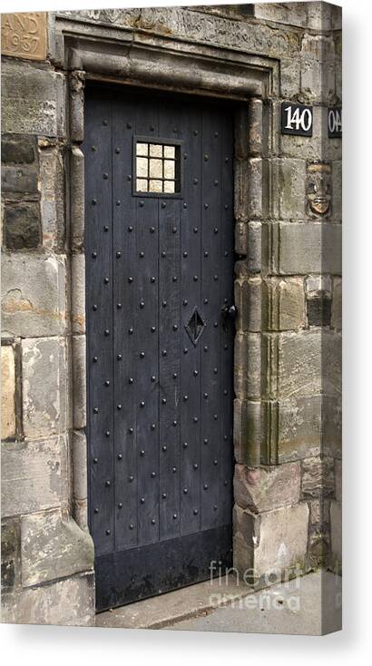 Gothic Canvas Print featuring the photograph Gothic Doorway by Andy Smy
