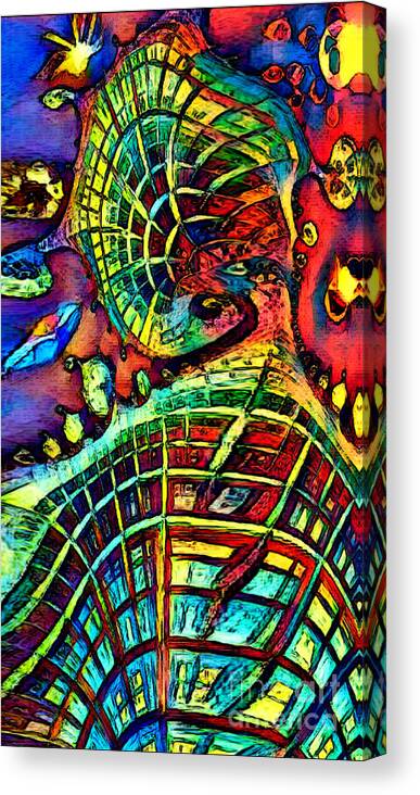Art Canvas Print featuring the painting Head Space by JD Poplin