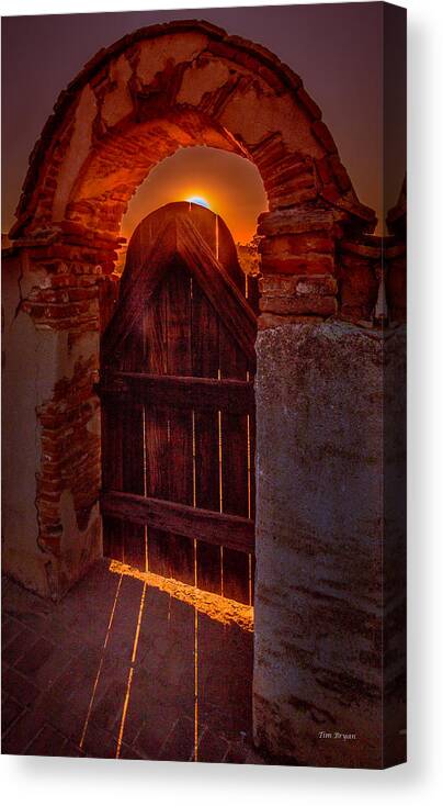 Mission Canvas Print featuring the photograph Heaven's Gate by Tim Bryan