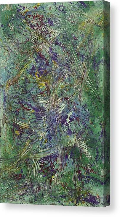 Abstract Canvas Print featuring the painting Kanibus by Julius Hannah