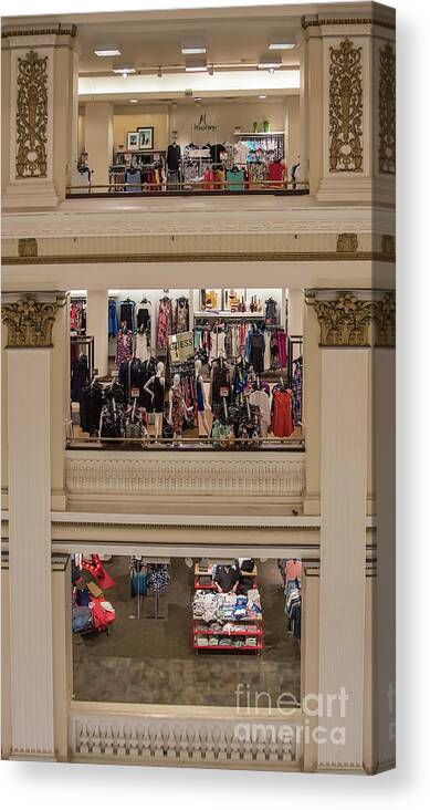 Store Canvas Print featuring the photograph Macy's Department Store by Barry Weiss