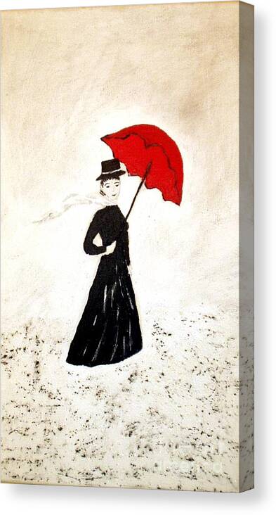 Dreamworld Canvas Print featuring the painting Mary Poppins by Pilbri Britta Neumaerker