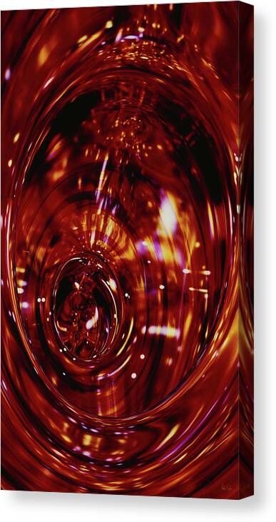 Red Canvas Print featuring the digital art Red Inside by Matthew Lindley