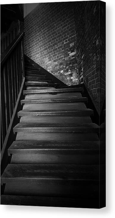 Stair Canvas Print featuring the photograph Stairway by Ester McGuire