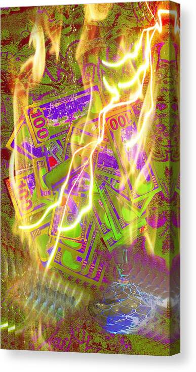 Money Canvas Print featuring the photograph The Cure For Inflation by J Huber