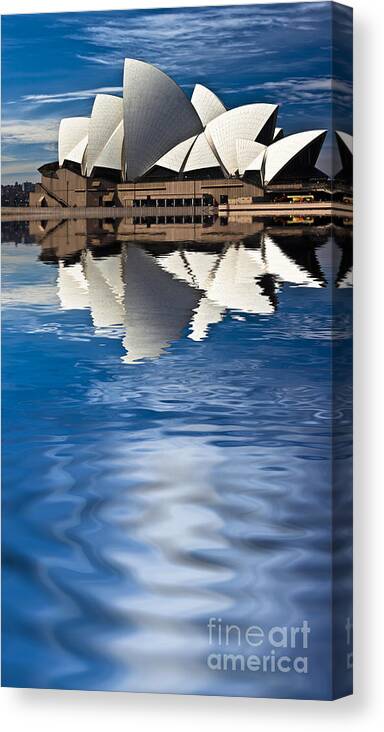 Sydney Opera House Sydney Harbour Canvas Print featuring the photograph The iconic Sydney Opera House by Sheila Smart Fine Art Photography