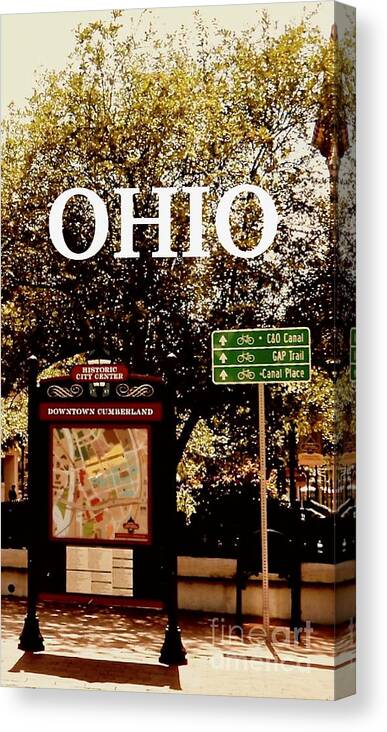 Ohio Canvas Print featuring the digital art Cumberland Ohio by Karen Francis