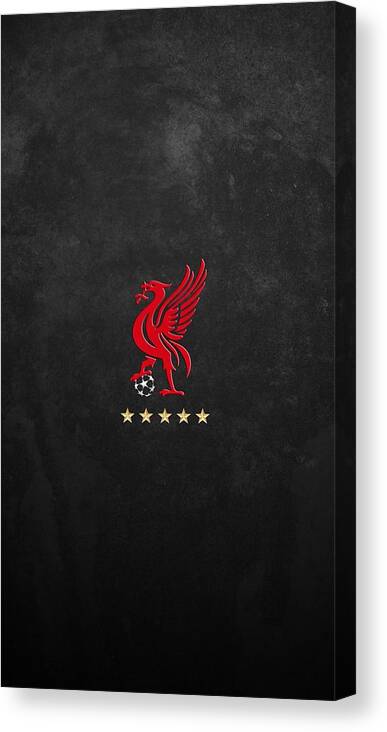 Liverpool Canvas Print featuring the digital art Liverpool FC Wallpaper by Sonata Lims