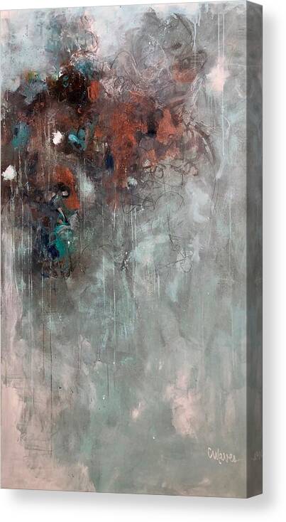 Abstract Canvas Print featuring the painting My Life's Reflection #2 by Laurie Maves ART