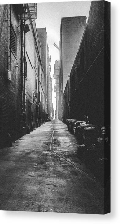 Abstract Canvas Print featuring the photograph One Up A Time In Seattle by Hasan Dimdik