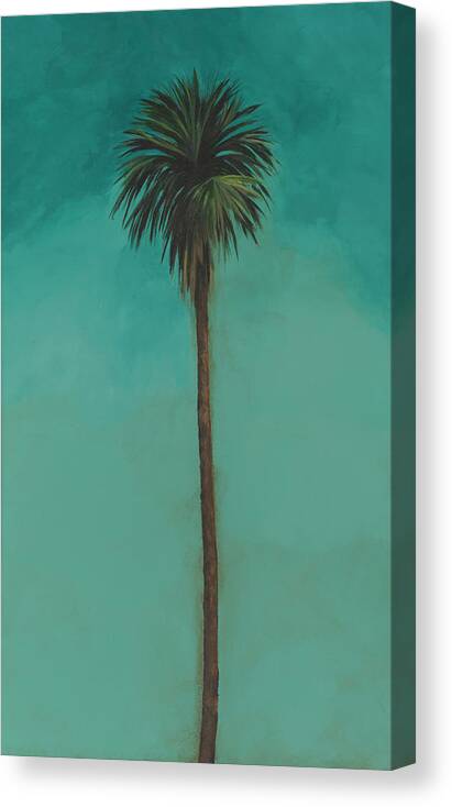 Palm Canvas Print featuring the painting Palm Springs Palm by Mickey Mayfield