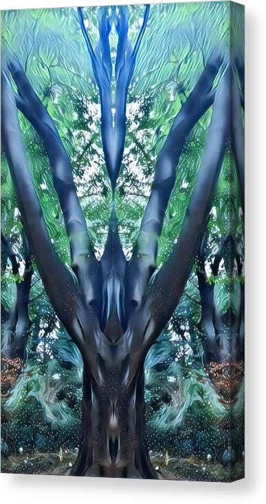 Nature Canvas Print featuring the digital art The Spirits that dwell by Shawn Belton