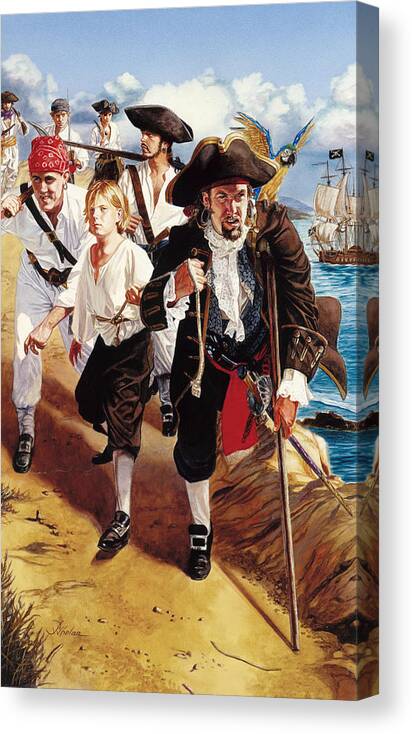 Treasure Island Canvas Print featuring the painting Treasure Island by Patrick Whelan