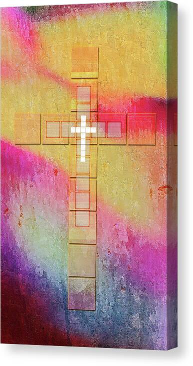 Jesus Canvas Print featuring the digital art We feed on what is in our garden. What our heart has produced by Payet Emmanuel
