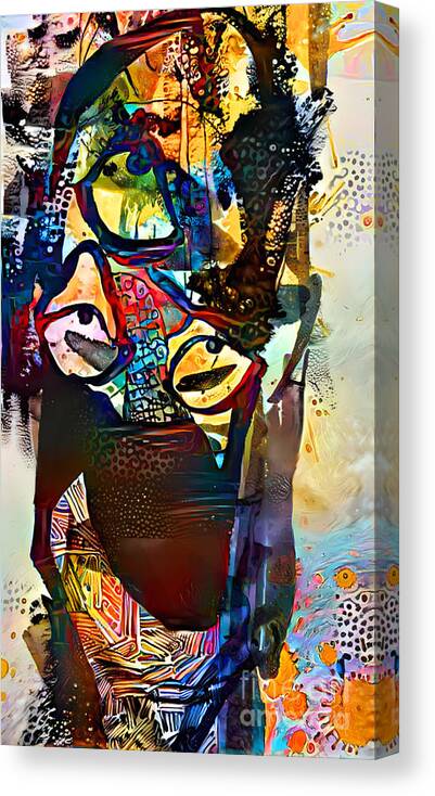 Contemporary Art Canvas Print featuring the digital art 99 by Jeremiah Ray