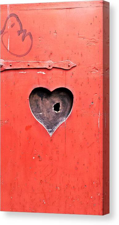 Photo Canvas Print featuring the photograph Broken Heart by Tanja Leuenberger