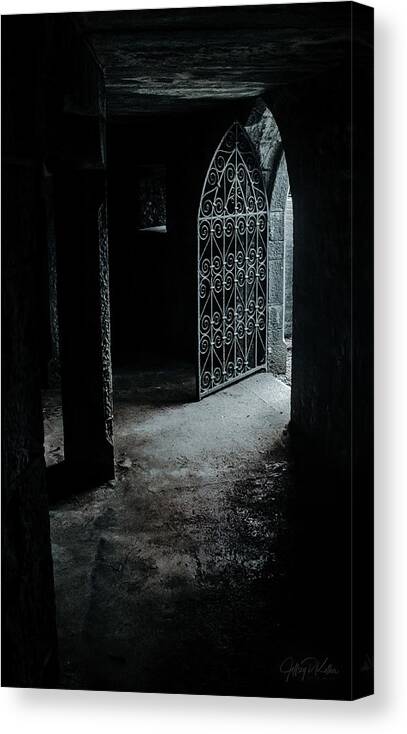 Ancient Canvas Print featuring the photograph Darkness Remains by Jeffrey Kolker