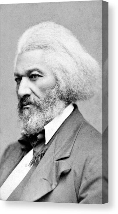 Frederick Canvas Print featuring the photograph Frederick Douglass by David Hinds
