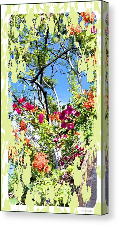 Lush Canvas Print featuring the photograph Lush Tropical Afternoon by A Macarthur Gurmankin