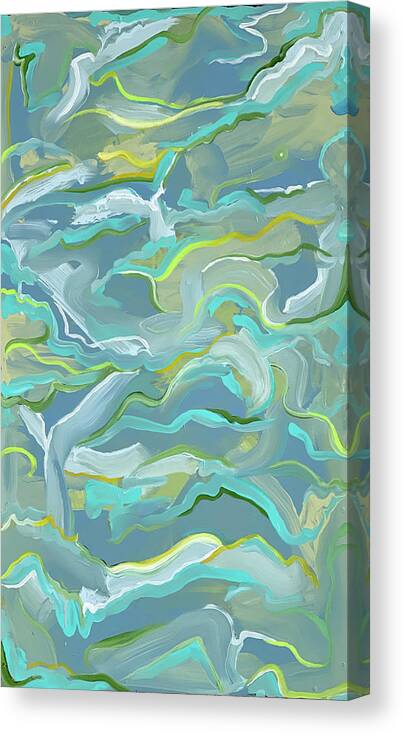 Abstract Canvas Print featuring the painting You Float Like a Feather by Buffalo Bonker