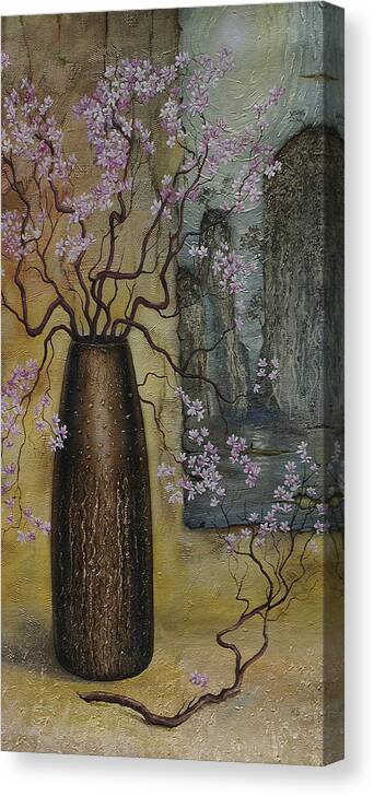 Still Life Canvas Print featuring the painting Blossom by Vrindavan Das