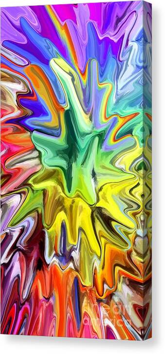 Fireworks Canvas Print featuring the digital art Fireworks by Chris Butler