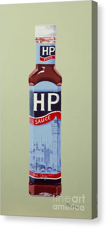 Hp Sauce Canvas Print featuring the painting HP Sauce by Alacoque Doyle