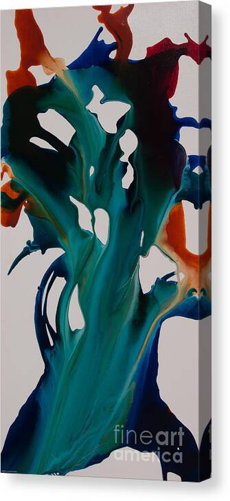 Acrylic Canvas Print featuring the painting Orchid A by Sherry Davis