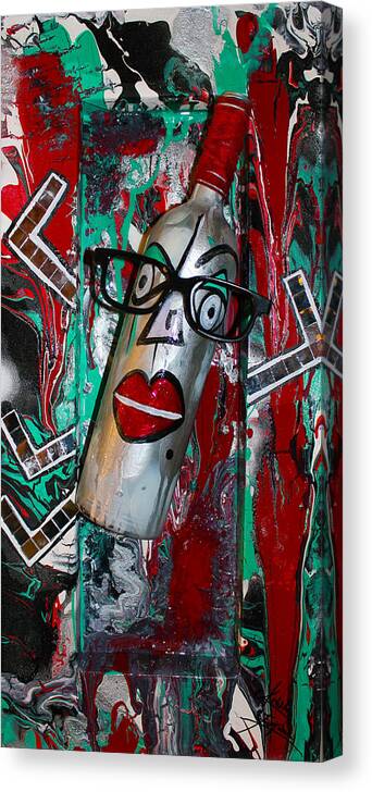 Fun Canvas Print featuring the mixed media Perception 3 by Artista Elisabet