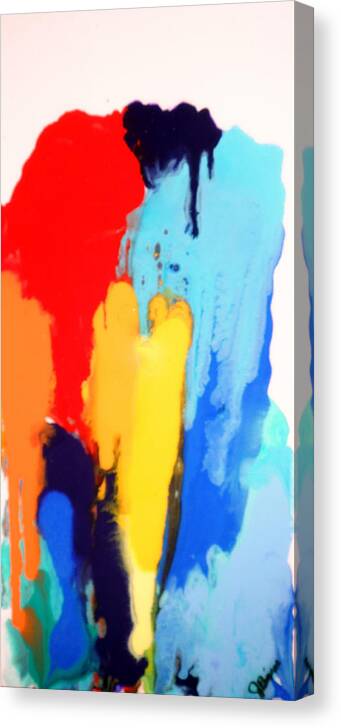 Abstract Art Canvas Print featuring the painting So Alive 3 by Jane Biven