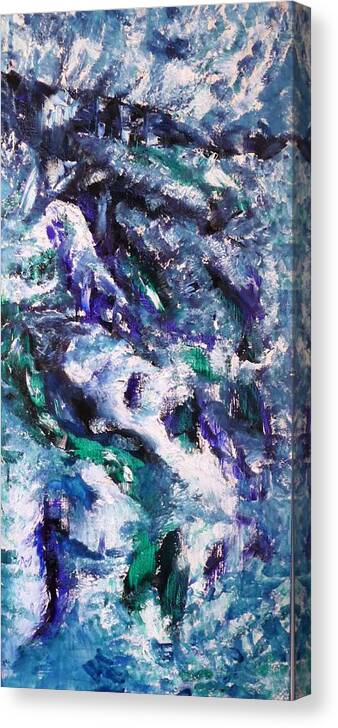 Abstract Canvas Print featuring the painting Avalanche by Beverly Smith