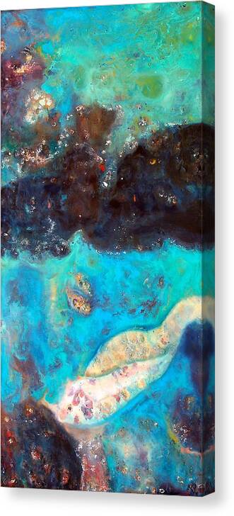 Painting Canvas Print featuring the painting Cellular by Greg Hester