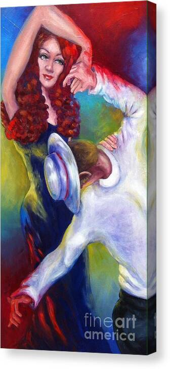  Dance Canvas Print featuring the painting Dancing Out Loud by Beverly Boulet