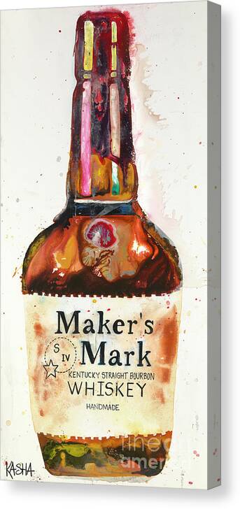 Bourbon Canvas Print featuring the painting Hey Ya'll by Kasha Ritter