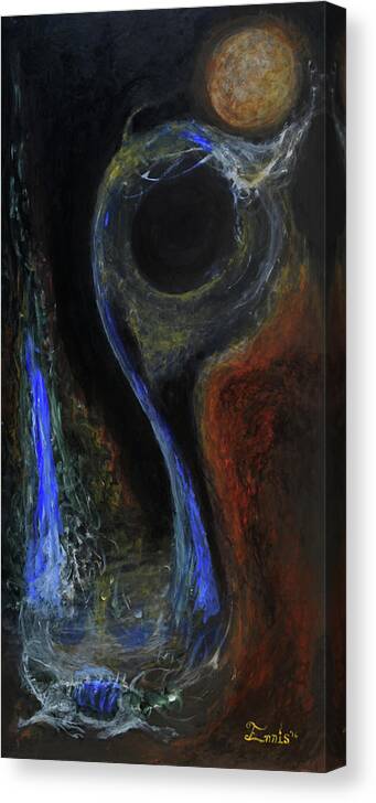 Ennis Canvas Print featuring the painting Hydrogen Fiend by Christophe Ennis
