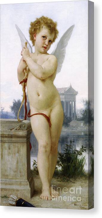 Love Canvas Print featuring the painting Love, 1891 by William-Adolphe Bouguereau