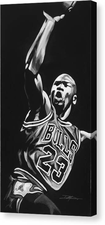 Jordan Canvas Print featuring the drawing Michael Jordan #2 by Don Medina