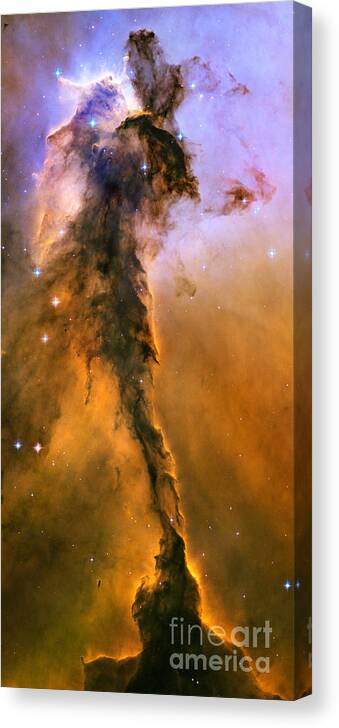 Stellar Canvas Print featuring the photograph Stellar Spire in the Eagle Nebula by Nicholas Burningham