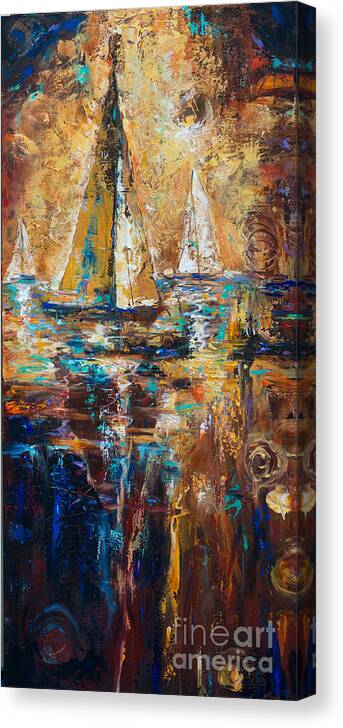 Sailing Canvas Print featuring the painting The Doldrums by Linda Olsen