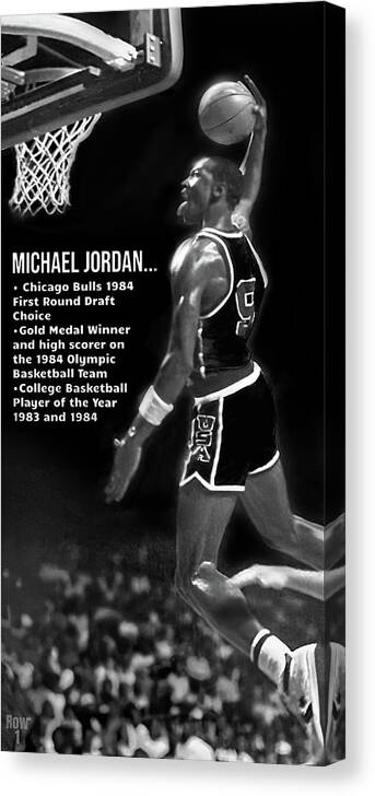 Michael Air Jordan Chicago Bulls Canvas Print Sports Art 