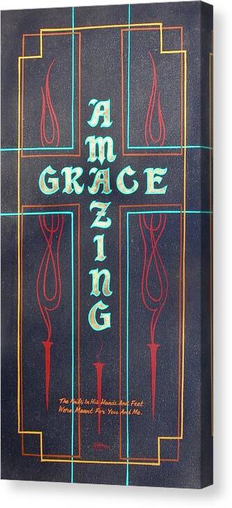 Christian Love Canvas Print featuring the painting Amazing Grace by Alan Johnson