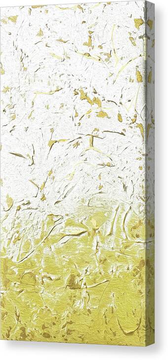 Abstract Canvas Print featuring the painting Gold of the Land by Linda Bailey